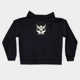 Black Mana Symbol in a Japanese Traditional Style- for fans of Magic the Gathering Kids Hoodie